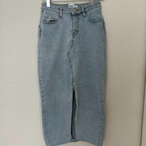 Princess Polly Batkins Denim Maxi Skirt